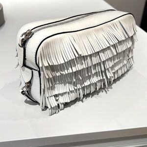 Marc Jacobs White Fringe Pouch